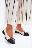 Baleriny Model DA MK51-059 Beige - Step in style Step in style Baleriny Model DA MK51-059 Beige - Step in style Step in style