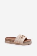 Sandał Klapki Model Morisela M538 Beige - Step in style Step in style
