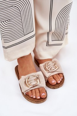 Sandał Klapki Model Nellodra M578 Beige - Step in style Step in style