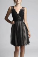 Sukienka Model 18520 Black/Beige - YourNewStyle YourNewStyle Sukienka Model 18520 Black/Beige - YourNewStyle YourNewStyle