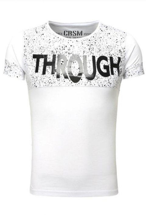Tshirt Męski Model 17182 White - YourNewStyle YourNewStyle Tshirt Męski Model 17182 White - YourNewStyle YourNewStyle