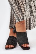 Sandał Klapki Model Ciariloria FY35-6 Black - Step in style Step in style Sandał Klapki Model Ciariloria FY35-6 Black - Step in style Step in style