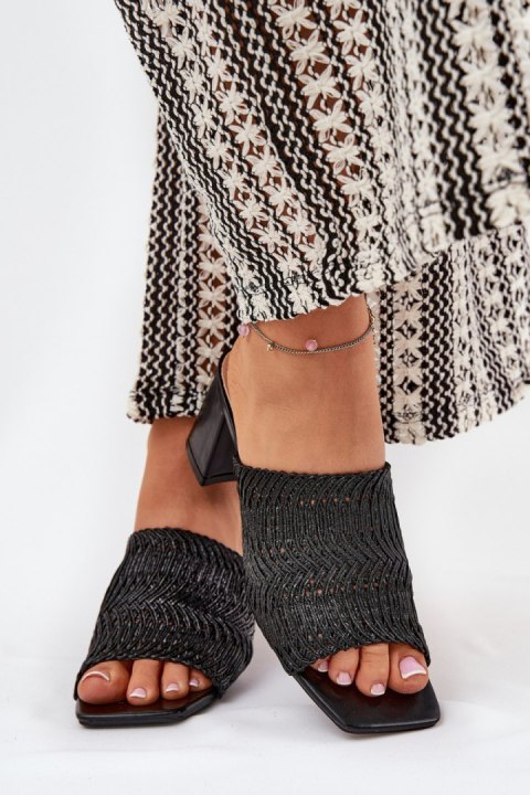 Sandał Klapki Model Ciariloria FY35-6 Black - Step in style Step in style Sandał Klapki Model Ciariloria FY35-6 Black - Step in style Step in style