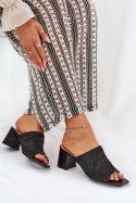 Sandał Klapki Model Ciariloria FY35-6 Black - Step in style Step in style Sandał Klapki Model Ciariloria FY35-6 Black - Step in style Step in style