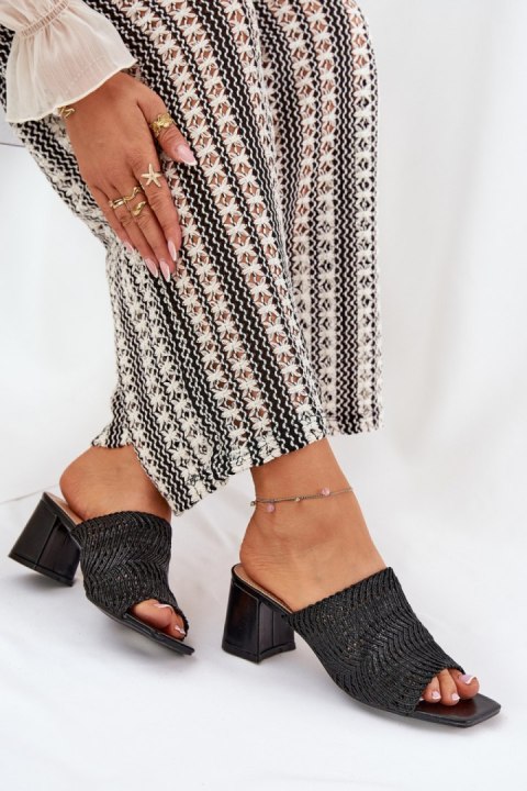 Sandał Klapki Model Ciariloria FY35-6 Black - Step in style Step in style Sandał Klapki Model Ciariloria FY35-6 Black - Step in style Step in style