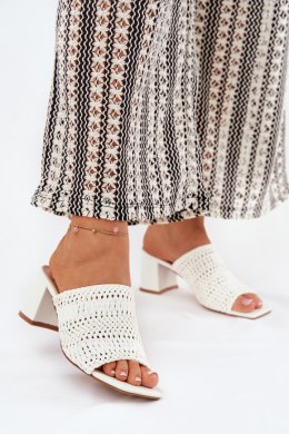 Sandał Klapki Model Ciariloria FY35-6 White - Step in style Step in style