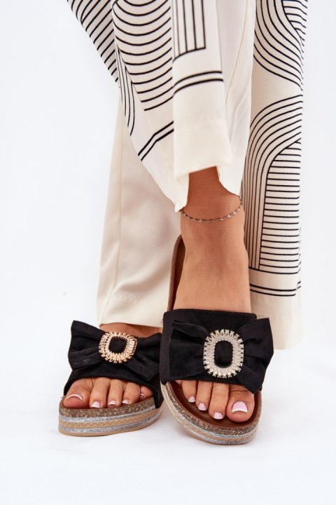 Sandał Klapki Model Lenela M535 Black - Step in style Step in style Sandał Klapki Model Lenela M535 Black - Step in style Step in style