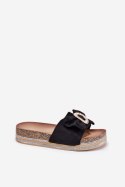Sandał Klapki Model Lenela M535 Black - Step in style Step in style Sandał Klapki Model Lenela M535 Black - Step in style Step in style