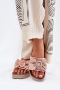 Sandał Klapki Model Lenela M535 Pink - Step in style Step in style Sandał Klapki Model Lenela M535 Pink - Step in style Step in style