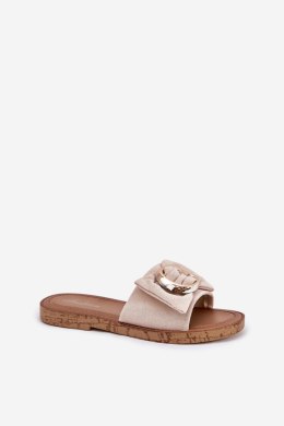 Sandał Klapki Model Nellodra M578 Beige - Step in style Step in style