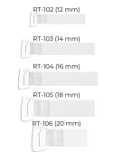RAMIĄCZKA SILIKONOWE Z METALOWYM ZACZEPEM RT-102 12MM RAMIĄCZKA SILIKONOWE Z METALOWYM ZACZEPEM RT-102 12MM