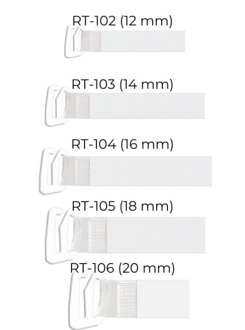 RAMIĄCZKA SILIKONOWE Z METALOWYM ZACZEPEM RT-105 18MM RAMIĄCZKA SILIKONOWE Z METALOWYM ZACZEPEM RT-105 18MM