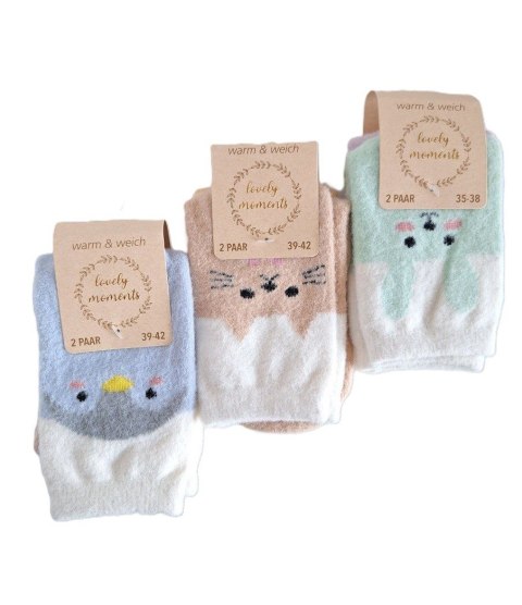 SKARPETY DAMSKIE 37731 ANIMAL 2-PAK SKARPETY DAMSKIE 37731 ANIMAL 2-PAK