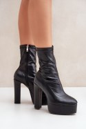 Botki Model Tennira C-243 Black - Step in style Step in style