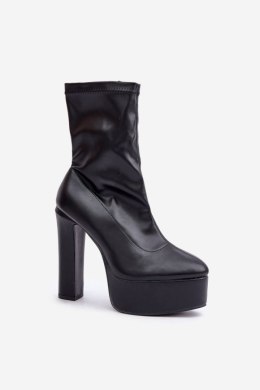 Botki Model Tennira C-243 Black - Step in style Step in style