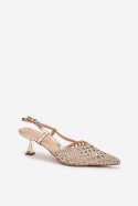Szpilki Model Umirana 8338-302 Gold - Step in style Step in style Szpilki Model Umirana 8338-302 Gold - Step in style Step in style