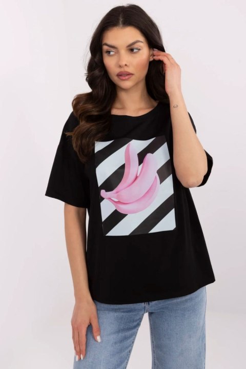 Tshirt Damski Model MI-TS-M3221.40P Black - Italy Moda Italy Moda Tshirt Damski Model MI-TS-M3221.40P Black - Italy Moda Italy Moda