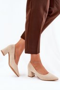Czółenka Model Merinette KJ-10 Beige - Step in style Step in style Czółenka Model Merinette KJ-10 Beige - Step in style Step in style