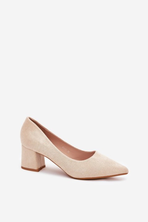 Czółenka Model Merinette KJ-10 Beige - Step in style Step in style Czółenka Model Merinette KJ-10 Beige - Step in style Step in style