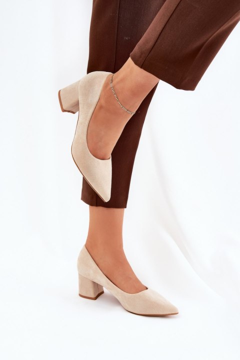 Czółenka Model Merinette KJ-10 Beige - Step in style Step in style Czółenka Model Merinette KJ-10 Beige - Step in style Step in style