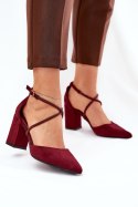 Czółenka Model Verithas LY-9306-3 Bordo - Step in style Step in style Czółenka Model Verithas LY-9306-3 Bordo - Step in style Step in style
