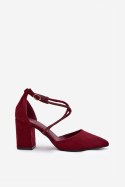 Czółenka Model Verithas LY-9306-3 Bordo - Step in style Step in style Czółenka Model Verithas LY-9306-3 Bordo - Step in style Step in style