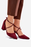 Czółenka Model Verithas LY-9306-3 Bordo - Step in style Step in style Czółenka Model Verithas LY-9306-3 Bordo - Step in style Step in style