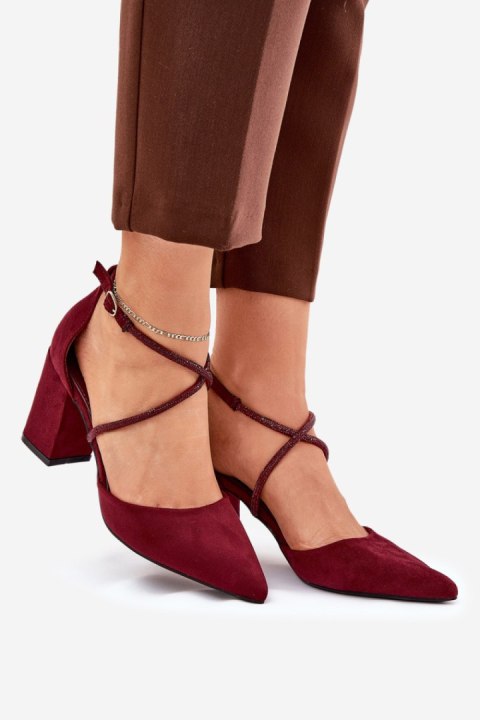 Czółenka Model Verithas LY-9306-3 Bordo - Step in style Step in style Czółenka Model Verithas LY-9306-3 Bordo - Step in style Step in style