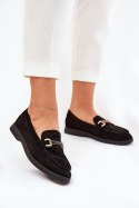 Mokasyny Model Labirae 23502 Black - Step in style Step in style Mokasyny Model Labirae 23502 Black - Step in style Step in style