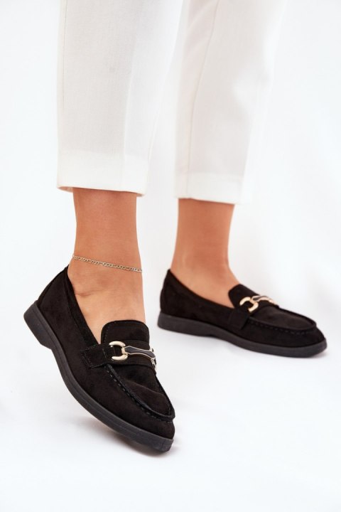 Mokasyny Model Labirae 23502 Black - Step in style Step in style Mokasyny Model Labirae 23502 Black - Step in style Step in style