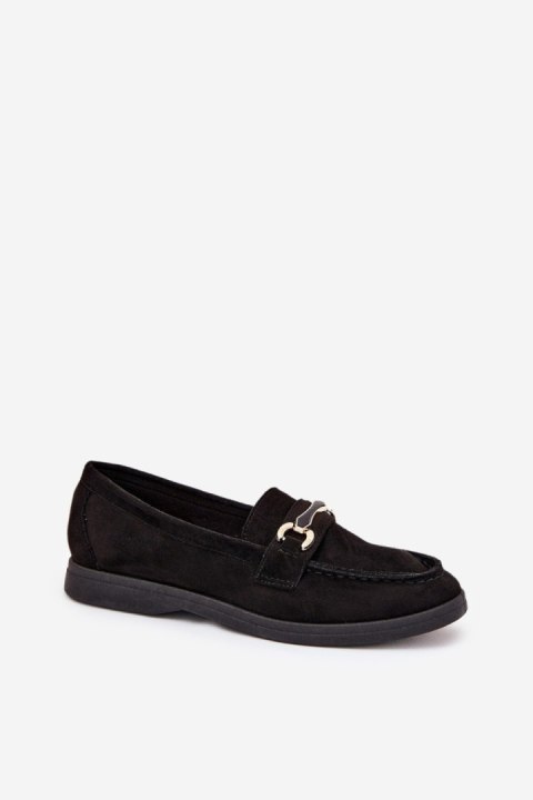Mokasyny Model Labirae 23502 Black - Step in style Step in style Mokasyny Model Labirae 23502 Black - Step in style Step in style