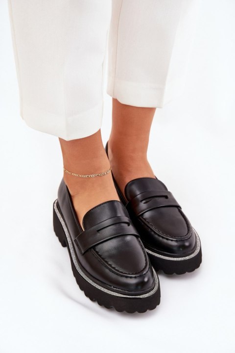 Mokasyny Model Wilamla 100-368 Black Skóra - Step in style Step in style Mokasyny Model Wilamla 100-368 Black Skóra - Step in style Step in style