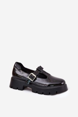 Półbuty Model Venda 1-7018 Black Lakier - Step in style Step in style