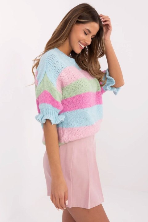 Sweter Damski Model MI-SW-1903.94 Blue - Italy Moda Italy Moda Sweter Damski Model MI-SW-1903.94 Blue - Italy Moda Italy Moda