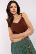 Koszulka Top Model D15200M02399A Dark Brown - Sublevel Sublevel Koszulka Top Model D15200M02399A Dark Brown - Sublevel Sublevel