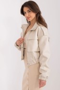 Kurtka Damska Model NM-KR-DA-0937.07 Beige - NM NM Kurtka Damska Model NM-KR-DA-0937.07 Beige - NM NM
