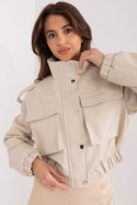 Kurtka Damska Model NM-KR-DA-0937.07 Beige - NM NM Kurtka Damska Model NM-KR-DA-0937.07 Beige - NM NM