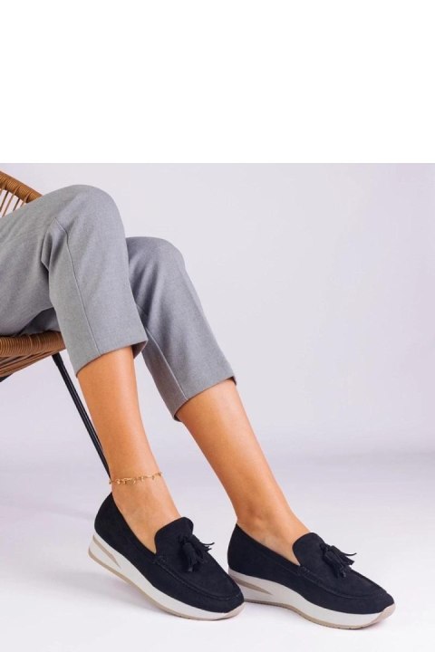 Mokasyny Model Selerina G-55 Black - PRIMO PRIMO Mokasyny Model Selerina G-55 Black - PRIMO PRIMO