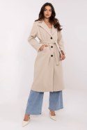 Płaszcz Damski Model MO-PL-1804.00 Beige - Italy Moda Italy Moda Płaszcz Damski Model MO-PL-1804.00 Beige - Italy Moda Italy Moda
