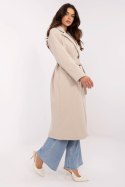 Płaszcz Damski Model MO-PL-1804.00 Beige - Italy Moda Italy Moda Płaszcz Damski Model MO-PL-1804.00 Beige - Italy Moda Italy Moda