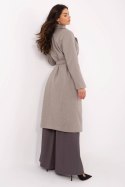 Płaszcz Damski Model MO-PL-1804.00 Grey/Beige - Italy Moda Italy Moda Płaszcz Damski Model MO-PL-1804.00 Grey/Beige - Italy Moda Italy Moda