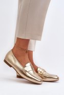 Mokasyny Model Sylvaine 24PB98-6990 Gold - Step in style Step in style Mokasyny Model Sylvaine 24PB98-6990 Gold - Step in style Step in style
