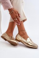 Mokasyny Model Sylvaine 24PB98-6990 Gold - Step in style Step in style Mokasyny Model Sylvaine 24PB98-6990 Gold - Step in style Step in style