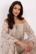 Bluzka Model MI-BZ-88500.79 Beige - Italy Moda Italy Moda Bluzka Model MI-BZ-88500.79 Beige - Italy Moda Italy Moda