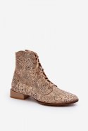 Botki Model Maciejka 06391-04 Beige - Step in style Step in style Botki Model Maciejka 06391-04 Beige - Step in style Step in style