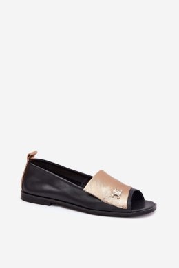 Baleriny Model Zazoo 1865 Gold/Black - Step in style Step in style