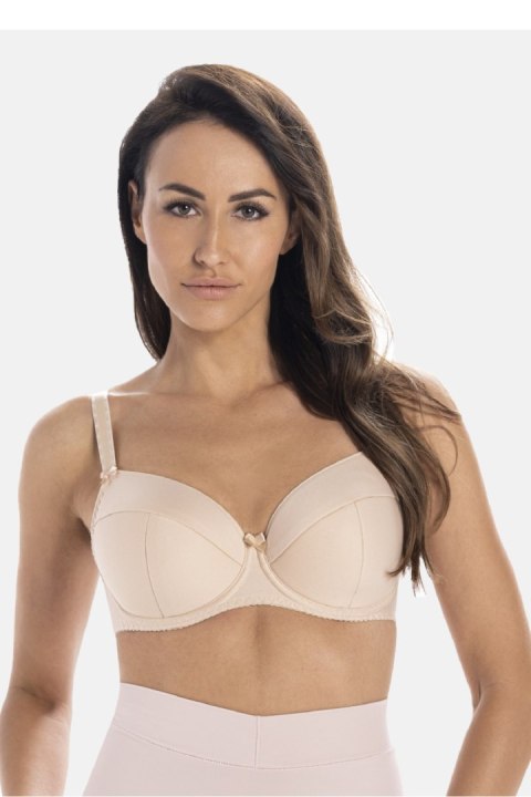 Biustonosz push up Biustonosz Usztywniany Model Rimma 3032 Beige - Teyli Teyli Biustonosz push up Biustonosz Usztywniany Model Rimma 3032 Beige - Teyli Teyli