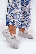 Mokasyny Model Vinceza 88007 Light Grey - Step in style Step in style Mokasyny Model Vinceza 88007 Light Grey - Step in style Step in style