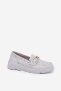 Mokasyny Model Vinceza 88007 Light Grey - Step in style Step in style Mokasyny Model Vinceza 88007 Light Grey - Step in style Step in style