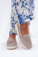Mokasyny Model Vinceza 88028 Beige - Step in style Step in style Mokasyny Model Vinceza 88028 Beige - Step in style Step in style